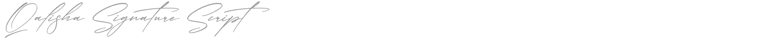 Qalisha Signature Serif font preview